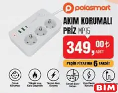 POLOSMART MP15 AKIM KORUMALI PRİZ POLOSMART MP15 AKIM KORUMALI PRİZ